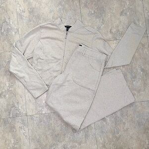 ✧･ﾟvintage tan two-piece jacket & trousers set